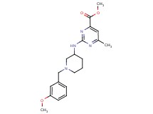 methyl 2-{[1-(3-methoxybenzyl)-3-piperidinyl]amino}-6-methyl-4-pyrimidinecarboxylate