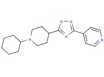 4-[5-(1-cyclohexyl-4-piperidinyl)-1,2,4-oxadiazol-3-yl]pyridine