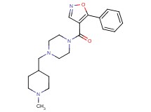 1-[(1-methylpiperidin-4-yl)methyl]-4-[(5-phenylisoxazol-4-yl)carbonyl]piperazine