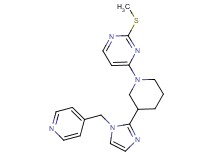 2-(methylthio)-4-{3-[1-(4-pyridinylmethyl)-1H-imidazol-2-yl]-1-piperidinyl}pyrimidine