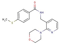4-(methylthio)-N-{[2-(4-morpholinyl)-3-pyridinyl]methyl}benzamide