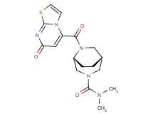 (1R*,5R*)-N,N-dimethyl-6-[(7-oxo-7H-[1,3]thiazolo[3,2-a]pyrimidin-5-yl)carbonyl]-3,6-diazabicyclo[3.2.2]nonane-3-carboxamide