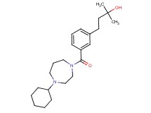 4-{3-[(4-cyclohexyl-1,4-diazepan-1-yl)carbonyl]phenyl}-2-methyl-2-butanol