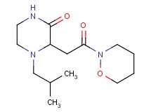 4-isobutyl-3-[2-(1,2-oxazinan-2-yl)-2-oxoethyl]-2-piperazinone