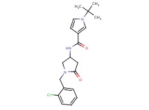 1-tert-butyl-N-[1-(2-chlorobenzyl)-5-oxopyrrolidin-3-yl]-1H-pyrrole-3-carboxamide