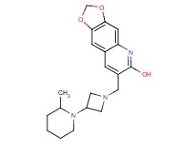 7-{[3-(2-methyl-1-piperidinyl)-1-azetidinyl]methyl}[1,3]dioxolo[4,5-g]quinolin-6-ol