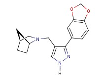 (1S*,4S*)-2-{[3-(1,3-benzodioxol-5-yl)-1H-pyrazol-4-yl]methyl}-2-azabicyclo[2.2.1]heptane
