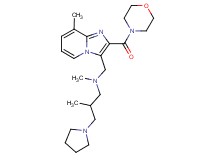 N,2-dimethyl-N-{[8-methyl-2-(4-morpholinylcarbonyl)imidazo[1,2-a]pyridin-3-yl]methyl}-3-(1-pyrrolidinyl)-1-propanamine
