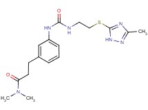 N,N-dimethyl-3-(3-{[({2-[(3-methyl-1H-1,2,4-triazol-5-yl)thio]ethyl}amino)carbonyl]amino}phenyl)propanamide