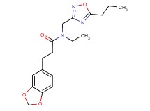 3-(1,3-benzodioxol-5-yl)-N-ethyl-N-[(5-propyl-1,2,4-oxadiazol-3-yl)methyl]propanamide
