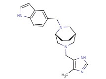(1S*,5R*)-6-(1H-indol-5-ylmethyl)-3-[(4-methyl-1H-imidazol-5-yl)methyl]-3,6-diazabicyclo[3.2.2]nonane