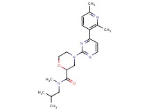 4-[4-(2,6-dimethyl-3-pyridinyl)-2-pyrimidinyl]-N-isobutyl-N-methyl-2-morpholinecarboxamide