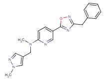 5-(3-benzyl-1,2,4-oxadiazol-5-yl)-N-methyl-N-[(1-methyl-1H-pyrazol-4-yl)methyl]-2-pyridinamine