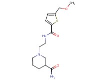 1-[2-({[5-(methoxymethyl)-2-thienyl]carbonyl}amino)ethyl]piperidine-3-carboxamide