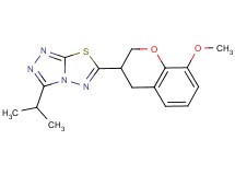 3-isopropyl-6-(8-methoxy-3,4-dihydro-2H-chromen-3-yl)[1,2,4]triazolo[3,4-b][1,3,4]thiadiazole