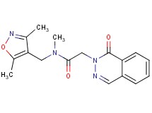 N-[(3,5-dimethylisoxazol-4-yl)methyl]-N-methyl-2-(1-oxophthalazin-2(1H)-yl)acetamide
