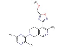 2-(3,6-dimethyl-2-pyrazinyl)-5-[5-(methoxymethyl)-1,2,4-oxadiazol-3-yl]-6-methyl-1,2,3,4-tetrahydro-2,7-naphthyridine