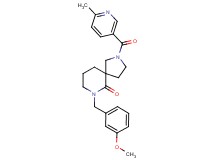 7-(3-methoxybenzyl)-2-[(6-methyl-3-pyridinyl)carbonyl]-2,7-diazaspiro[4.5]decan-6-one