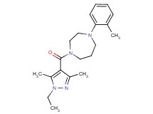 1-[(1-ethyl-3,5-dimethyl-1H-pyrazol-4-yl)carbonyl]-4-(2-methylphenyl)-1,4-diazepane