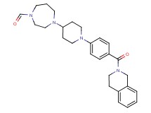 4-{1-[4-(3,4-dihydro-2(1H)-isoquinolinylcarbonyl)phenyl]-4-piperidinyl}-1,4-diazepane-1-carbaldehyde