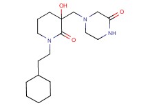 4-{[1-(2-cyclohexylethyl)-3-hydroxy-2-oxopiperidin-3-yl]methyl}piperazin-2-one