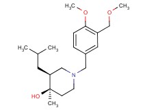 (3S*,4R*)-3-isobutyl-1-[4-methoxy-3-(methoxymethyl)benzyl]-4-methylpiperidin-4-ol