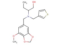 2-[[(7-methoxy-1,3-benzodioxol-5-yl)methyl](3-thienylmethyl)amino]butan-1-ol