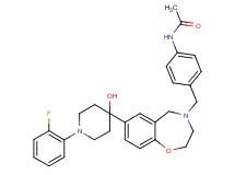 N-(4-{[7-[1-(2-fluorophenyl)-4-hydroxy-4-piperidinyl]-2,3-dihydro-1,4-benzoxazepin-4(5H)-yl]methyl}phenyl)acetamide