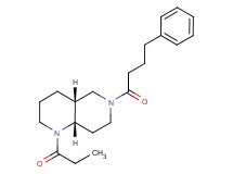 (4aR*,8aS*)-6-(4-phenylbutanoyl)-1-propionyldecahydro-1,6-naphthyridine