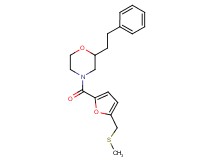 4-{5-[(methylthio)methyl]-2-furoyl}-2-(2-phenylethyl)morpholine