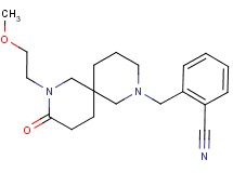 2-{[8-(2-methoxyethyl)-9-oxo-2,8-diazaspiro[5.5]undec-2-yl]methyl}benzonitrile