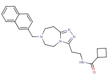 N-{2-[7-(2-naphthylmethyl)-6,7,8,9-tetrahydro-5H-[1,2,4]triazolo[4,3-d][1,4]diazepin-3-yl]ethyl}cyclobutanecarboxamide