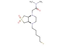 2-[(4aR*,7aS*)-4-(5-fluoropentyl)-6,6-dioxidohexahydrothieno[3,4-b]pyrazin-1(2H)-yl]-N,N-dimethylacetamide