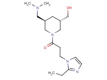{(3S*,5R*)-5-[(dimethylamino)methyl]-1-[3-(2-ethyl-1H-imidazol-1-yl)propanoyl]-3-piperidinyl}methanol