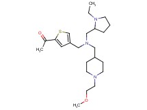1-{4-[([(1-ethyl-2-pyrrolidinyl)methyl]{[1-(2-methoxyethyl)-4-piperidinyl]methyl}amino)methyl]-2-thienyl}ethanone
