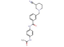 N-[4-(acetylamino)phenyl]-3-[(3-cyanopiperidin-1-yl)methyl]benzamide