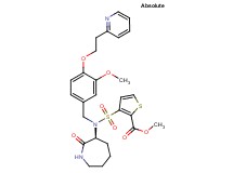 methyl 3-({{3-methoxy-4-[2-(2-pyridinyl)ethoxy]benzyl}[(3S)-2-oxo-3-azepanyl]amino}sulfonyl)-2-thiophenecarboxylate