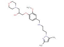1-[4-({[3-(3,5-dimethyl-1H-pyrazol-1-yl)propyl]amino}methyl)-2-methoxyphenoxy]-3-(4-morpholinyl)-2-propanol