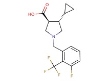(3S*,4S*)-4-cyclopropyl-1-[3-fluoro-2-(trifluoromethyl)benzyl]-3-pyrrolidinecarboxylic acid