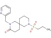 8-(propylsulfonyl)-2-(2-pyridinylmethyl)-2,8-diazaspiro[5.5]undecan-3-one