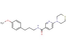 N-[3-(4-methoxyphenyl)propyl]-6-thiomorpholin-4-ylnicotinamide