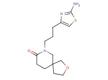 7-[3-(2-amino-1,3-thiazol-4-yl)propyl]-2-oxa-7-azaspiro[4.5]decan-8-one