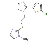 2-(5-chloro-2-thienyl)-1-{2-[(1-methyl-1H-imidazol-2-yl)thio]ethyl}-1H-imidazole