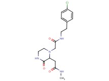 2-[1-(2-{[2-(4-chlorophenyl)ethyl]amino}-2-oxoethyl)-3-oxopiperazin-2-yl]-N-methylacetamide