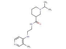 1-isopropyl-N-{2-[(3-methyl-4-pyridinyl)amino]ethyl}-3-piperidinecarboxamide