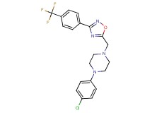 1-(4-chlorophenyl)-4-({3-[4-(trifluoromethyl)phenyl]-1,2,4-oxadiazol-5-yl}methyl)piperazine