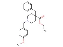 ethyl 4-benzyl-1-(4-methoxybenzyl)-4-piperidinecarboxylate