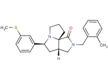 (3aS*,5S*,9aS*)-2-(2-methylbenzyl)-5-[3-(methylthio)phenyl]hexahydro-7H-pyrrolo[3,4-g]pyrrolizin-1(2H)-one