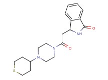 3-{2-oxo-2-[4-(tetrahydro-2H-thiopyran-4-yl)piperazin-1-yl]ethyl}isoindolin-1-one