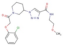 1-{1-[(2-chlorophenoxy)acetyl]-3-piperidinyl}-N-(2-methoxyethyl)-1H-1,2,3-triazole-4-carboxamide